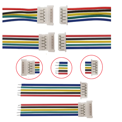 Professional JST XH ZH PH 2.54mm Pitch 1.25 2 Pin Electrical And Cable Flat PVC Insulated Waterproof Wire Harness