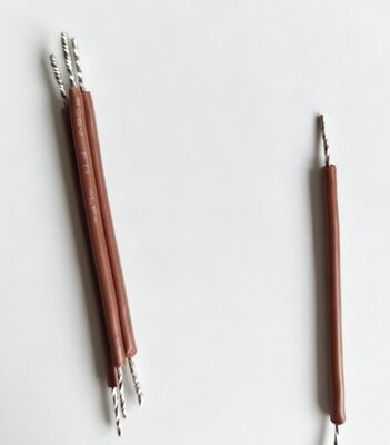 Brown Double-Ended Tinned Electronic Wire / Pre-Tinned PCB Jumper Wire