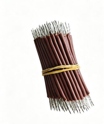 Brown Double-Ended Tinned Electronic Wire / Pre-Tinned PCB Jumper Wire