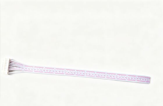 8P Blue-Pink Ribbon Cable, Single-End PH2.0 Connector Wire, Double-End Pre-Tinned Flat Cable, Electronic Wiring Harness