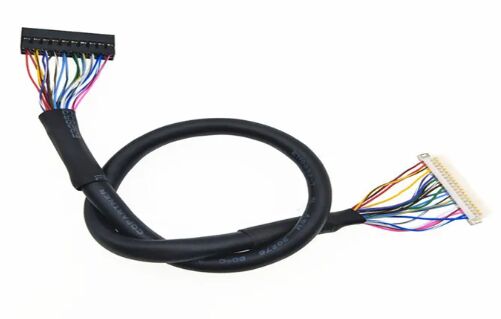 2*10 Pin Lcd Lvds Cable DF19G-20S-1C 20 Pin Crimp Terminal To Dupont 2mm Pitch 2 Rows