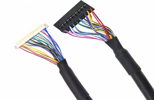 2*10 Pin Lcd Lvds Cable DF19G-20S-1C 20 Pin Crimp Terminal To Dupont 2mm Pitch 2 Rows