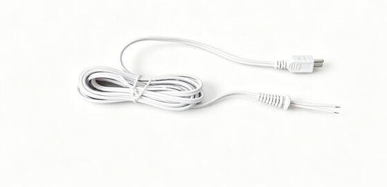 White Micro USB Male Power Cable (Bare Wire End)