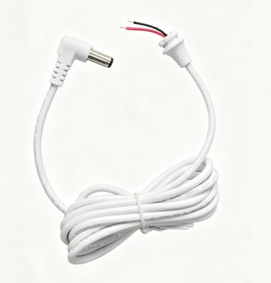 L-Shaped DC 5.5×2.1mm Male To Bare Wire Power Cord