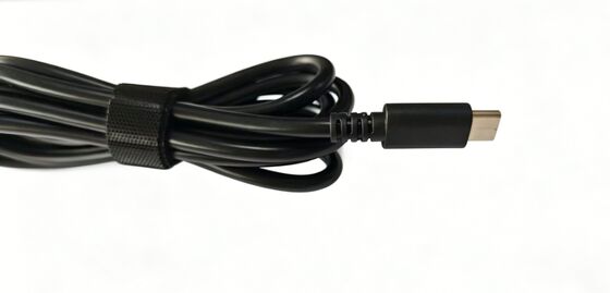 Type-C Male To 3-Core Open End Power Cable With SR Strain Relief