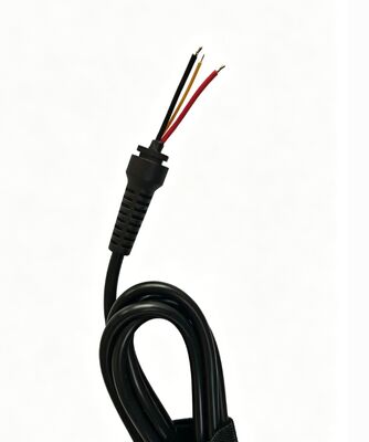 Type-C Male To 3-Core Open End Power Cable With SR Strain Relief