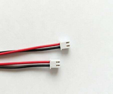 PH2.0 2P Male Connector Wire (Red & Black, Pre-Stripped Open End)
