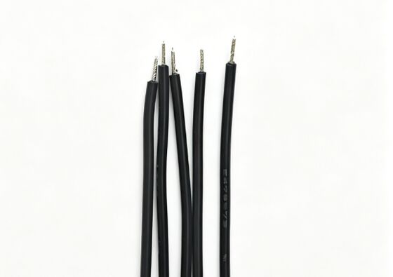 UL1007 26AWG Black Single-End Tinned Electronic Wire (OD 1.33mm)