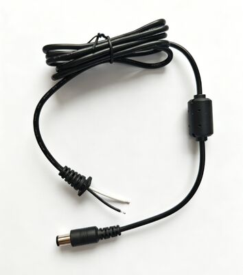 7.4×0.6mm DC Male Power Cable With Ferrite Bead, Stripped & Tinned