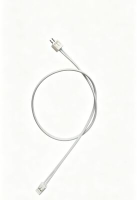 2P Pure White Terminal Connector Cable, Dual Straight Male-Female Extension Lead