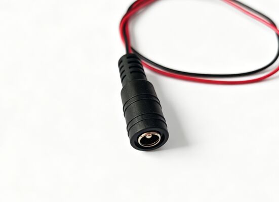 5.5*2.1/2.5mm DC Power Adapter Cable, Female To 2Pin Terminal, Red & Black