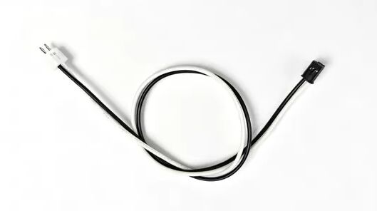 1.25mm Pitch To 2.0mm Pitch 2P Black And White Electronic Wire