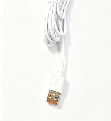 1.6M Extra Long 2725 USB Male To 2 Pin Orange Terminal Power Supply Cable