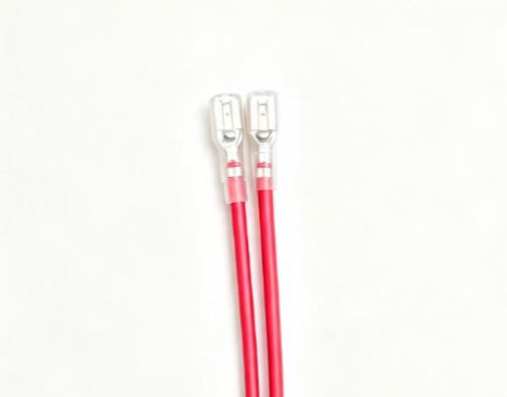 187 Spade Terminal Power Wire Harness UL1015 16AWG Red 130mm Single End Crimp Cable
