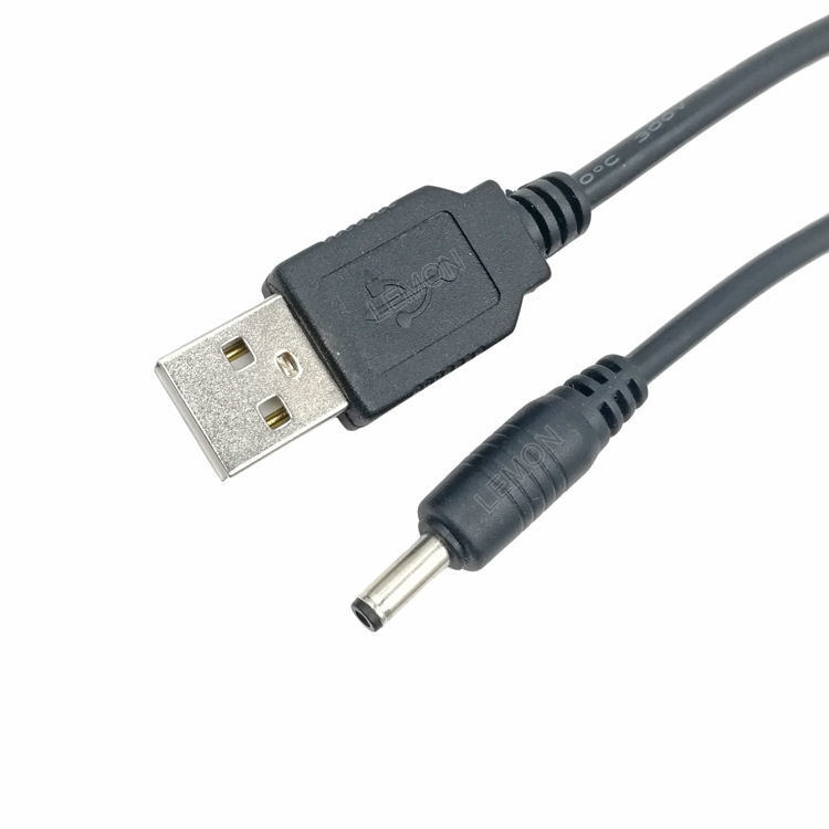 5V DC Power Cord USB To 3.5mm X 1.1mm Barrel Jack Adapter Connector Charging Cable Plug