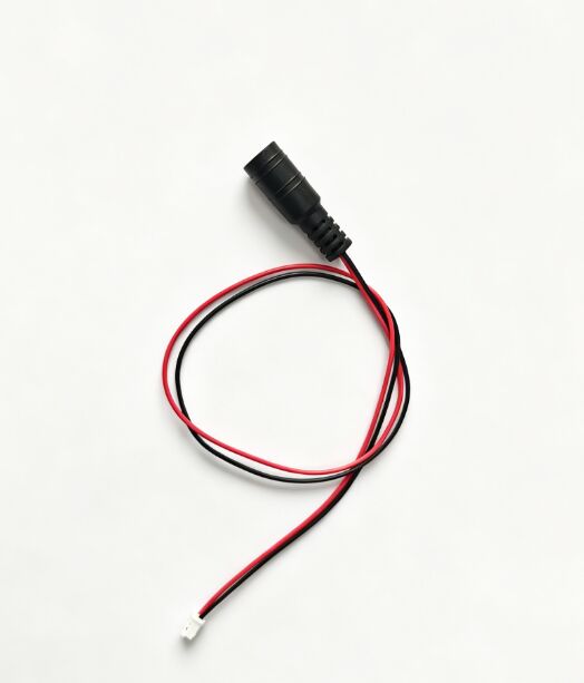 5.5*2.1/2.5mm DC Power Adapter Cable, Female To 2Pin Terminal, Red & Black