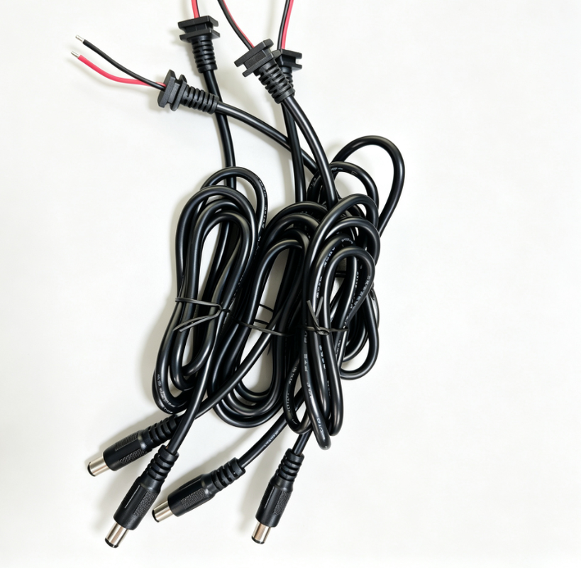 UL2464 16AWG 7.4×0.6 DC Power Supply Wire, Red&Black Tinned Open Wire End