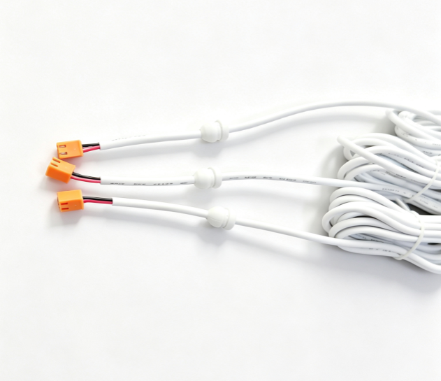 1.6M Extra Long 2725 USB Male To 2 Pin Orange Terminal Power Supply Cable